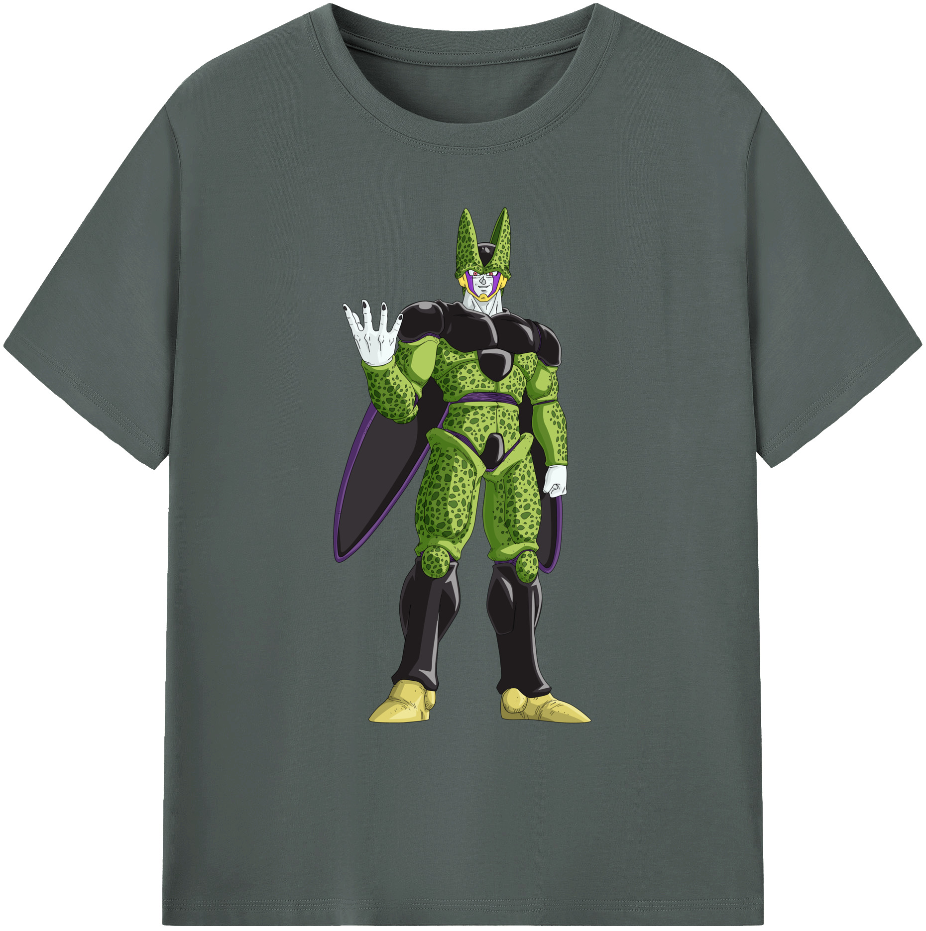 （画像用） ドラゴンボール セル DRAGON BALL Cell 綿100％ メンズ半袖Tシャツ｜肌触りやわらか＆通気性